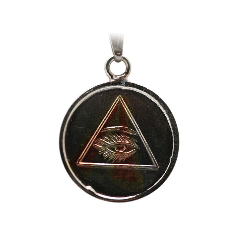 Amuleto Ojo Que Todo lo Ve con Tetragramaton 3.5 cm (has)