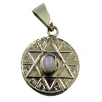 Amuleto Estrella 6 Puntas Atrae y Repele Piedra Luna con Tet...