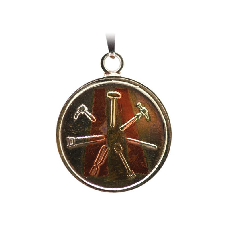 Amuleto 7 Herramientas con Tetragramaton 3.5 cm (Talisman Contra Todo Mal)