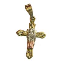 Amuleto Judas Tadeo en Cruz Tumbaga 3 Metales 3 cm