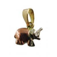 Amuleto Elefante Tumbaga 3 Metales 1 cm
