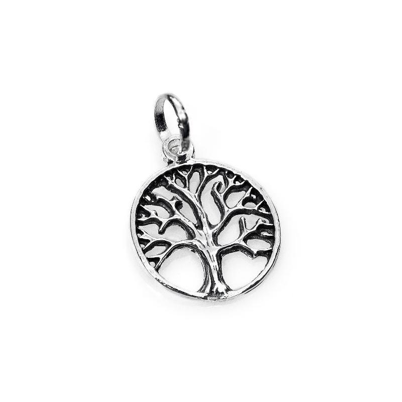 Amuleto Plata Arbol de la Vida 2.3 x 1.9 cm Natural