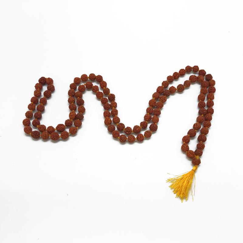 Collar Tibetano Mala 08 mm - Rudraksha (108 Bolas)