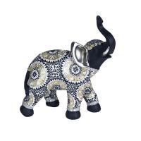 Elefante Negro Resina 16 x 6,50 x 20 cm (C2)