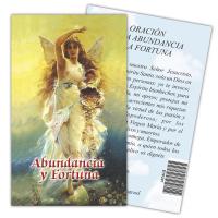 Estampa Oracion de la Abundancia y Fortuna 7 x 11 cm (P25)