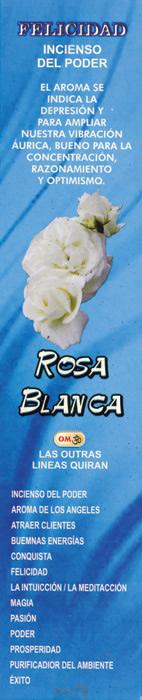 Incienso Poder Felicidad - Rosa Blanca (Contiene 8 varillas) (S) (HAS)