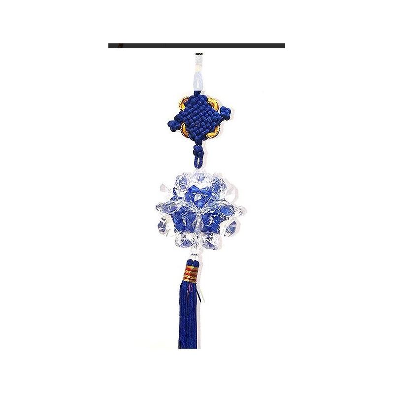 Flor Feng Shui Azul 6 cm (Para Colgar)