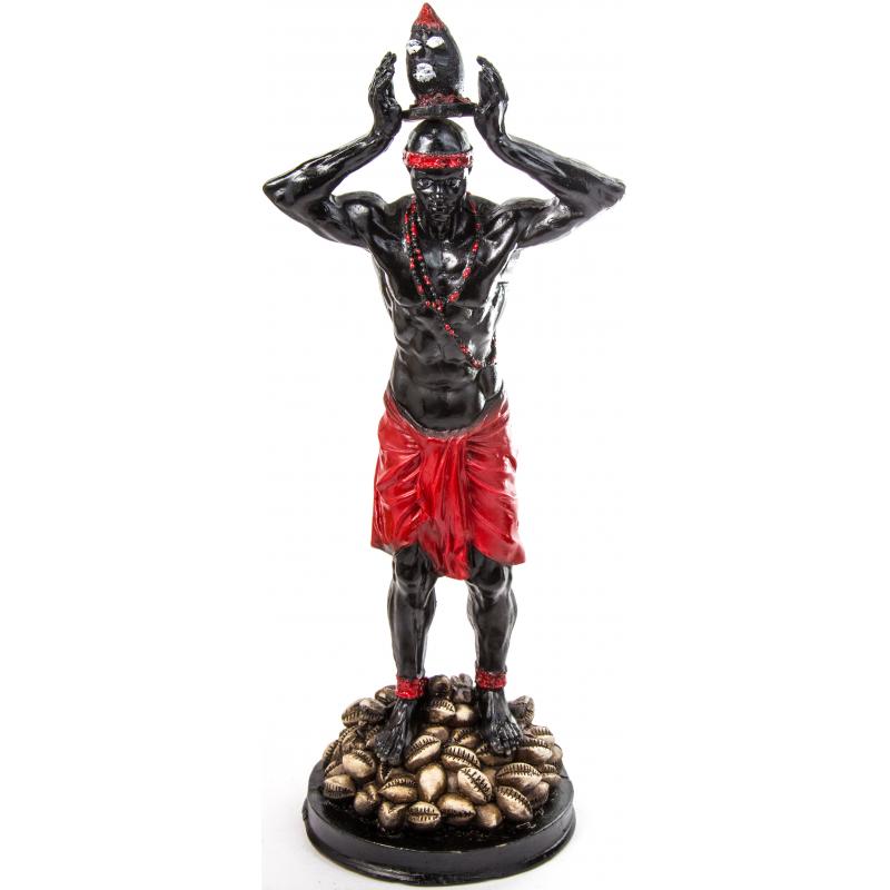 Imagen Orisha Eleggua 33 cm 13 inch - Resina, Artesanal (HAS)