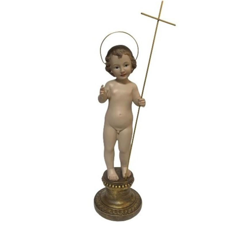 Imagen Niño Jesus 43 cm (Desnudo c/ Cruz) (Resina)