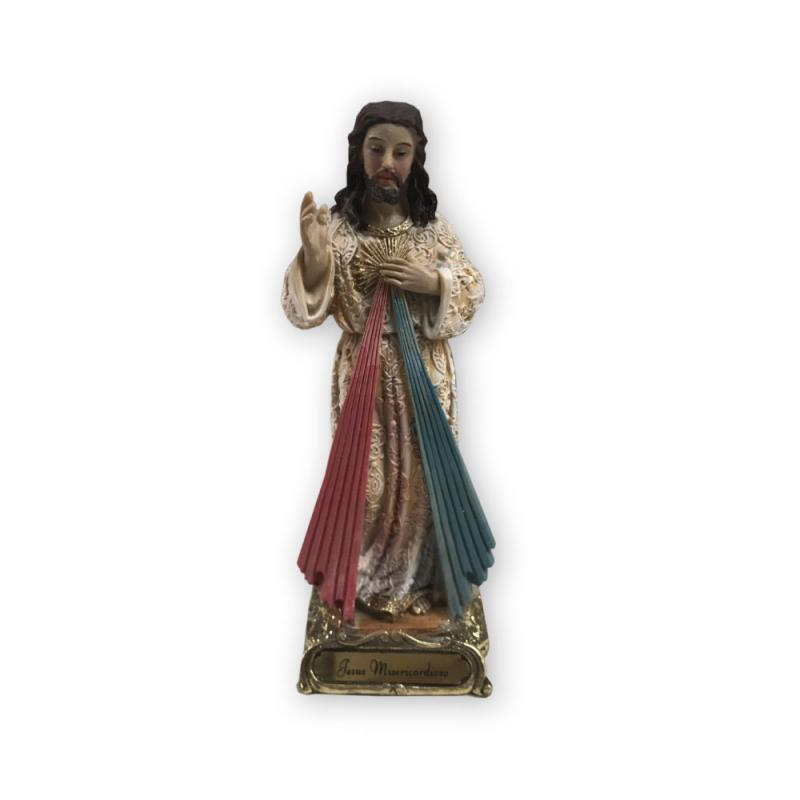 Imagen Jesus Misericordioso 13 cm Acabado oro (Resina)