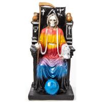 Imagen Santa Muerte sobre Trono Imperial 22 cm (7 Colores) (...