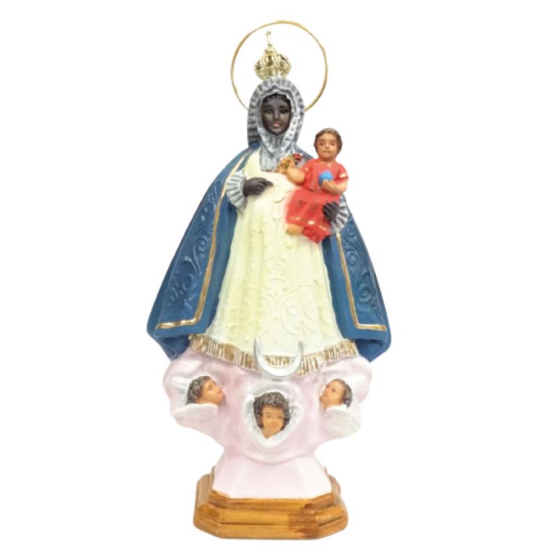 Imagen Virgen de Regla 20 cm (Ojos Cristal - 1ª Calidad) (Con Corona Imperial)