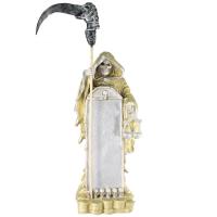 Imagen Santa Muerte Monge Espejo 65 cm (Dorada) (c/ Amuleto ...