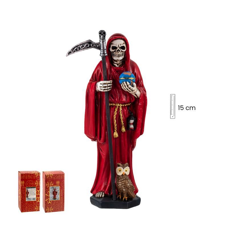 Imagen Santa Muerte 15 cm Roja (Premium)