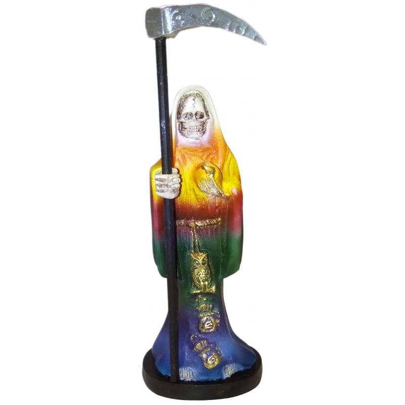 Imagen Santa Muerte 20 cm (7 Colores) - Amuleto Semillas (Resina Extra)