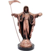 Imagen Santa Muerte Metalica 25 cm. Brazos Abiertos (Color Bronce)