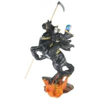 Imagen Santa Muerte Caballo 50 cm (Negra) (c/ Amuleto Base) ...