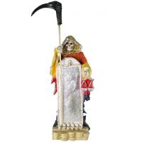 Imagen Santa Muerte Monge Espejo 65 cm (7 Colores) (c/ Amuleto Base) Artesanal pude Variar el Color