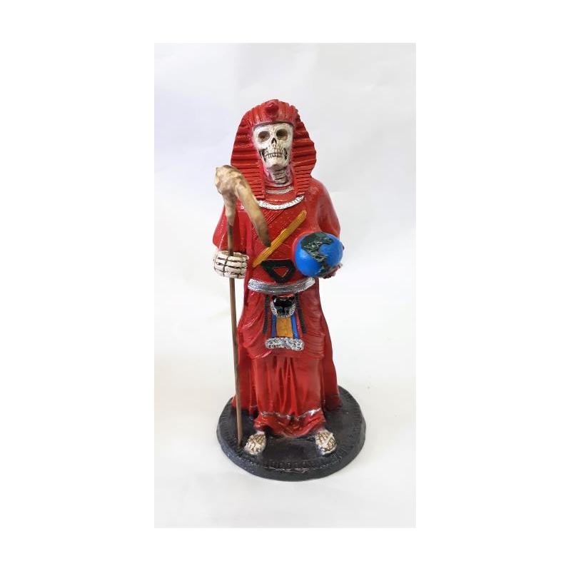 Imagen Santa Muerte Egipcia 23 cm (Roja) Resina