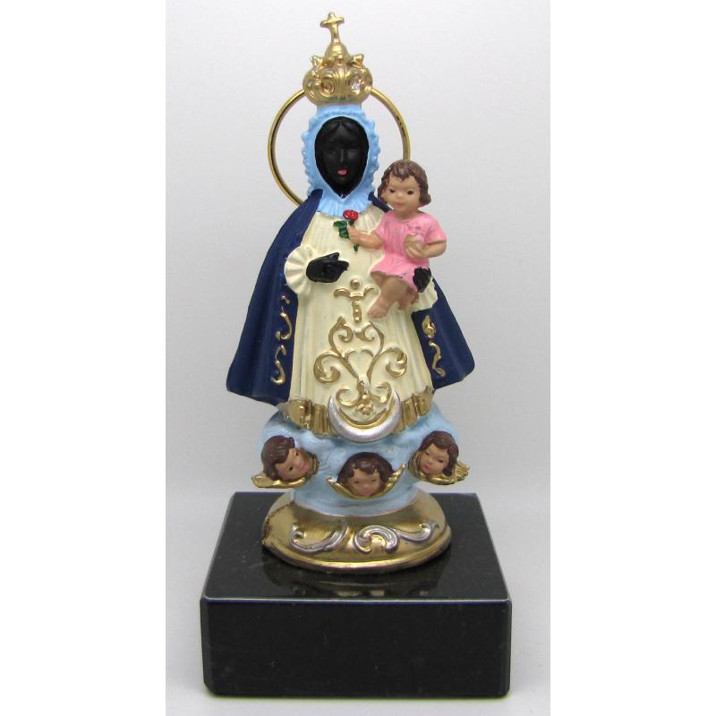 Imagen Virgen de Regla 12 cm - Resina (Base Marmol)