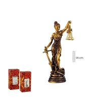 Imagen Diosa de la Justicia 20 cm Dorado Viejo (Resina)