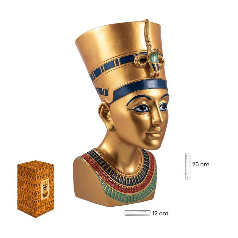 Imagen Busto Nefertiti 25 cm Dorado (Resina Premium)