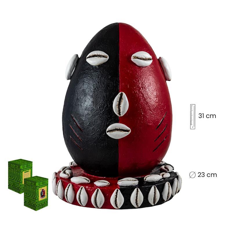 Imagen Cabeza Elegua 31 cm con Base (Resina Premium)