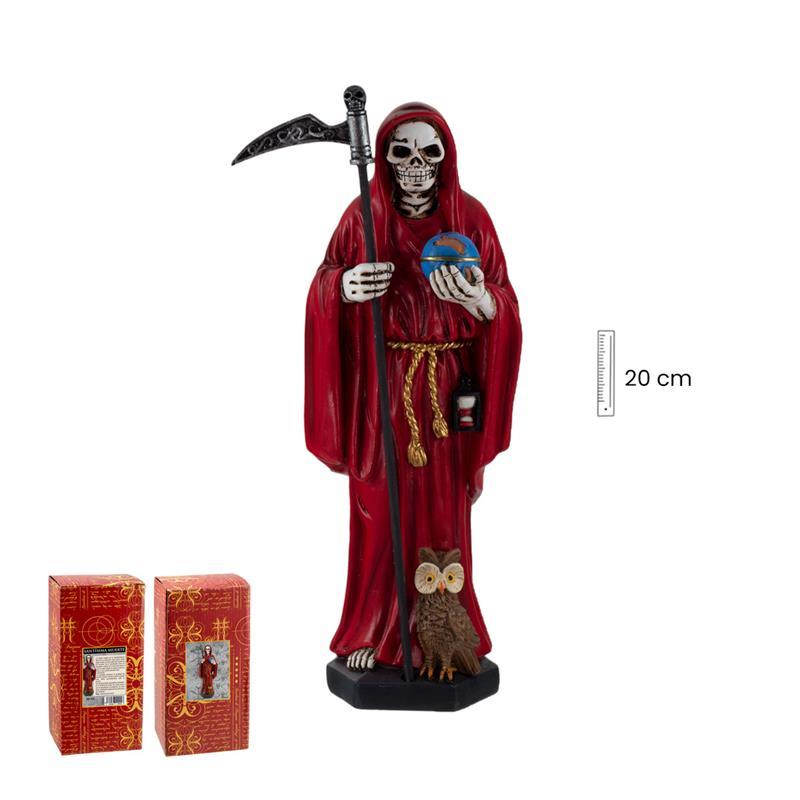 Imagen Santa Muerte 20 cm Roja (Premium)