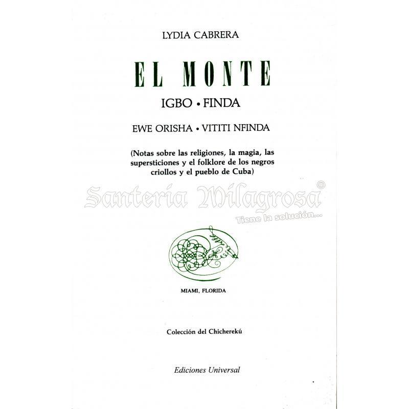 LIBRO Monte (Igbo-Finda) (Lydia Cabrera)