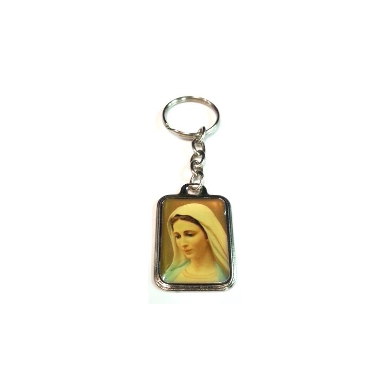 Llavero Virgen Maria (Cara) Motivos Religiosos  5 x 3 cm