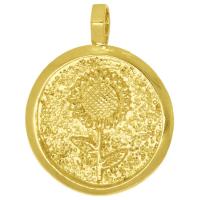 Medalla joyeria Ochun Oro 18k chapado (2.9 cm)