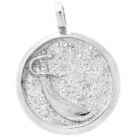 Medalla joyeria Oggun Rodio chapado (2.9 cm)