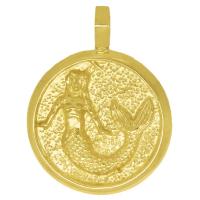 Medalla joyeria Yemanja Oro 18k chapado (2,7 cm)