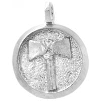 Medalla joyeria Chango Rodio chapado (2,7 cm)