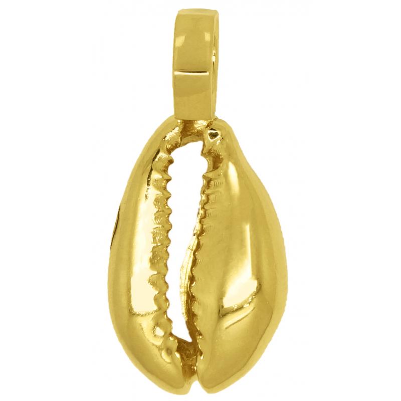 Dije joyeria Cauri grande Oro chapado 18k (2 cm)