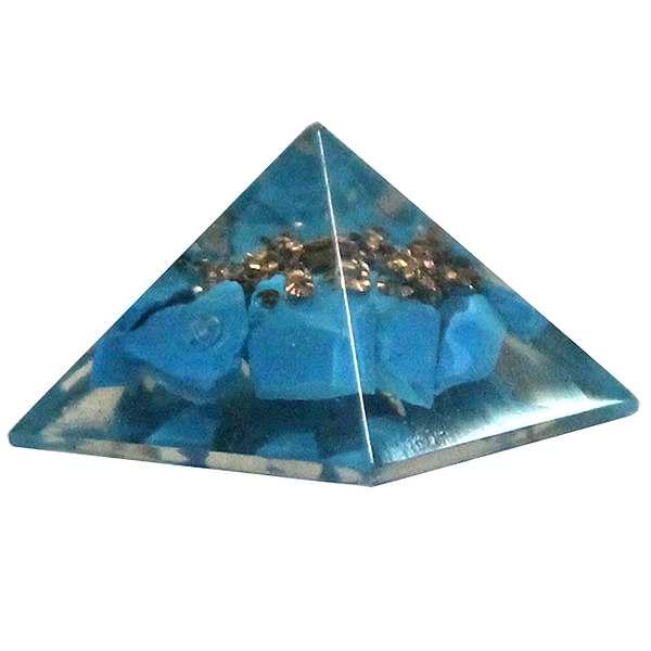 Orgon Piramide Mini Howlita 3 x 3 x 2.5 cm