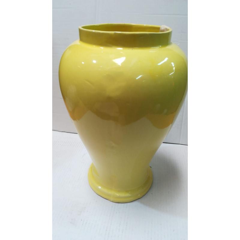 Tibor Ceramica 50 x 25 cm Amarillo (Ochun)(PRODUCTO CON TARAS Y DESPERFECTOS, PUEDE CONTENER PICOTAZ