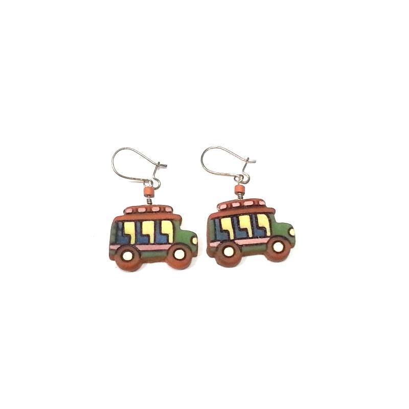 Pendientes Terracota Coches