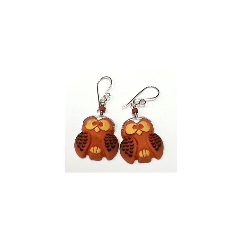 Pendientes Terracota Buhos