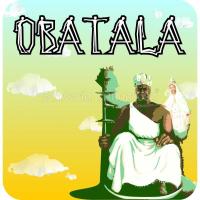 POSTER Orisha Obatala - 35 x 35 (Forex 3mm)