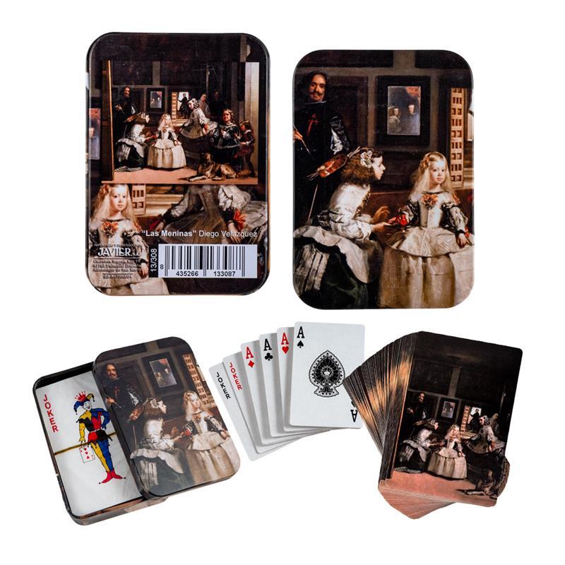 Baraja Poker Las Meninas - Diego Velazquez 7x10 cm en Lata / In a Tin