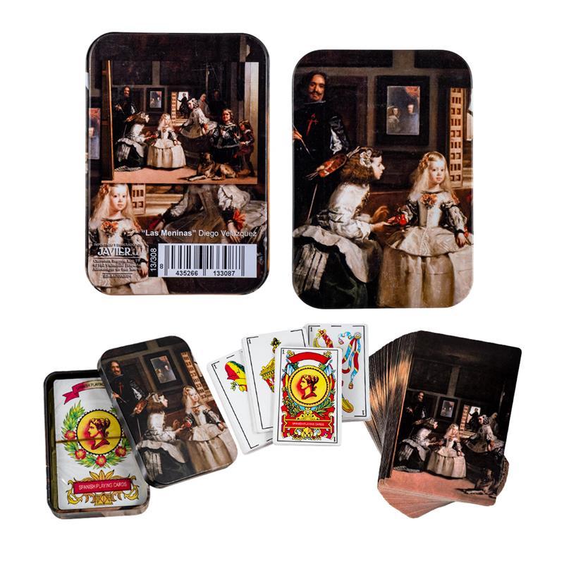 Baraja Española Las Meninas - Diego Velazquez 7x10 cm en Lata / In a Tin