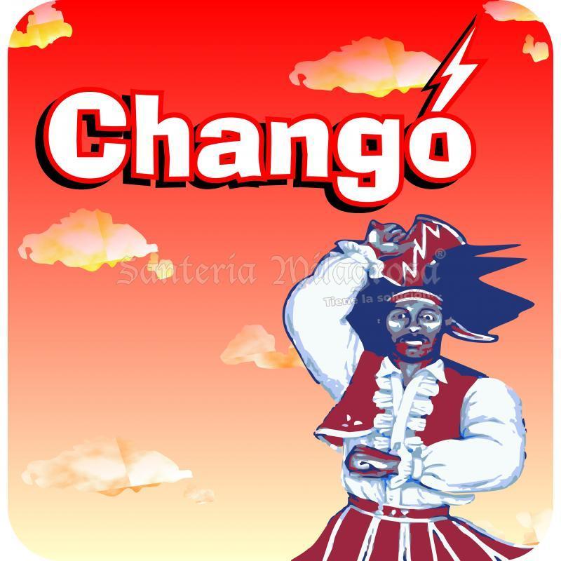 POSTER Orisha Chango - 35 x 35 (Forex 3mm)